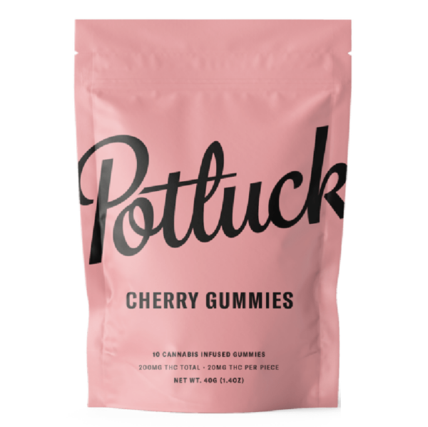 Potluck Extracts – Cherry Gummies – 200mg THC | WeedSmart Canada