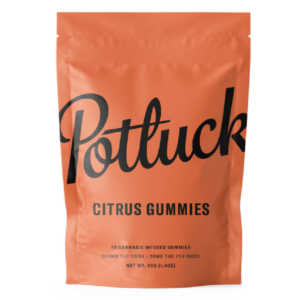 Potluck Extracts – Citrus Gummies – 200mg THC | WeedSmart Canada