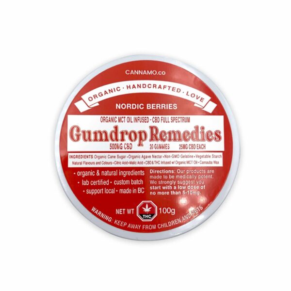 Gumdrop Remedies – Nordic Berries – 500mg CBD | WeedSmart Canada