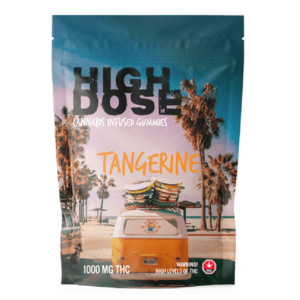 High Dose – cannabis Infused Gummies – Tangerine – 1000mg/1500mg | WeedSmart Canada