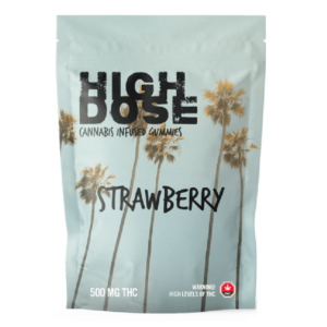 High Dose – cannabis Infused Gummies – Strawberry – 500mg/1000mg | WeedSmart Canada