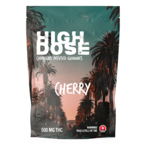 High Dose – cannabis Infused Gummies – Cherry – 500mg/1000mg | WeedSmart Canada