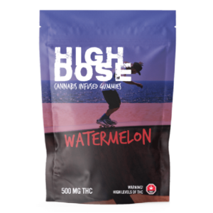 High Dose – cannabis Infused Gummies – Watermelon – 500mg/1000mg | WeedSmart Canada