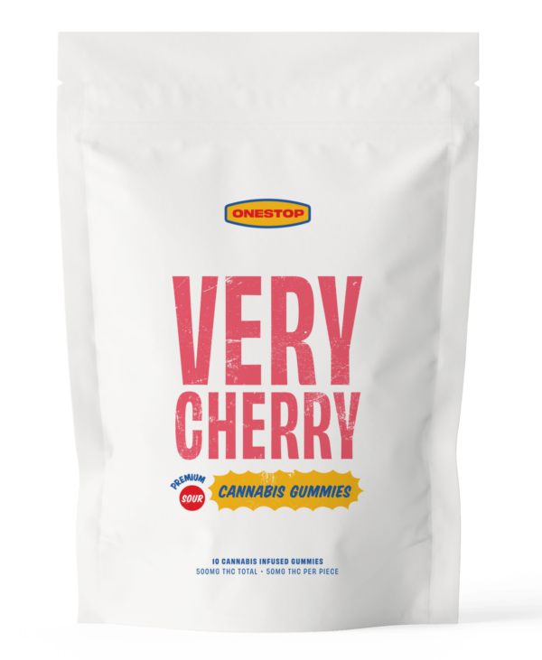 Onestop – Very Cherry THC Gummies 500mg | WeedSmart Canada