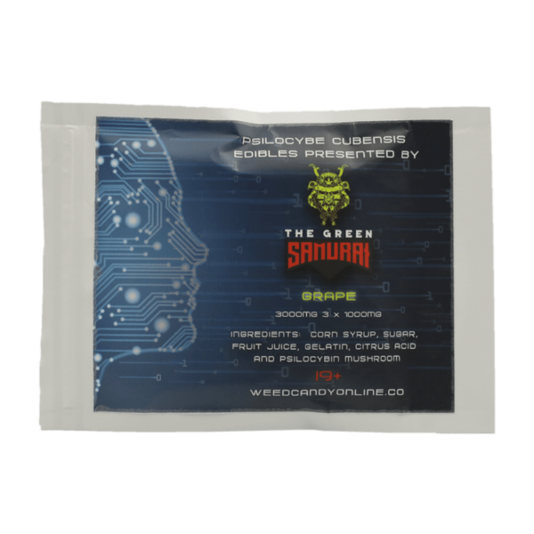 The Green Samurai – Shroom Gummies – Grape – 3g | WeedSmart Canada The Green Samurai – Shroom Gummies – Grape – 3g | WeedSmart Canada