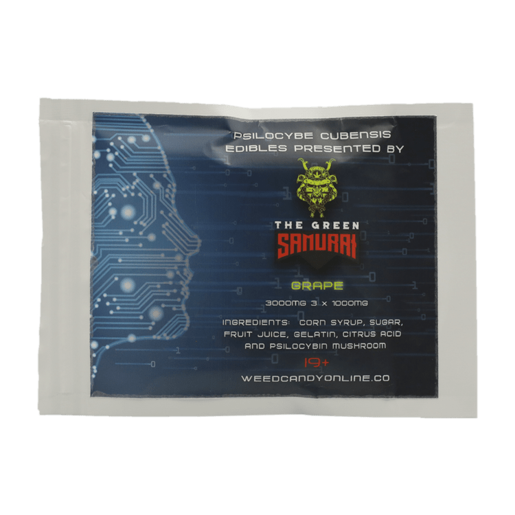 The Green Samurai – Shroom Gummies – Grape – 3g | WeedSmart Canada The Green Samurai – Shroom Gummies – Grape – 3g | WeedSmart Canada
