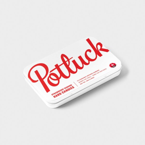 Potluck – Hard Candy – Strawberry Banana- 300mg THC | WeedSmart Canada