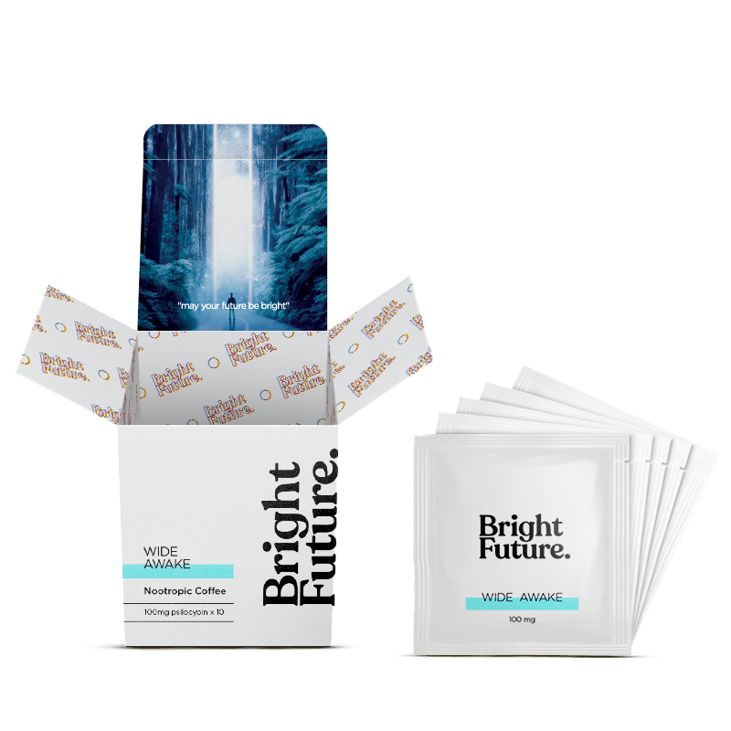 Bright Future – Nootropic Coffee – Wide Awake – 100mg | WeedSmart Canada Bright Future – Nootropic Coffee – Wide Awake – 100mg | WeedSmart Canada