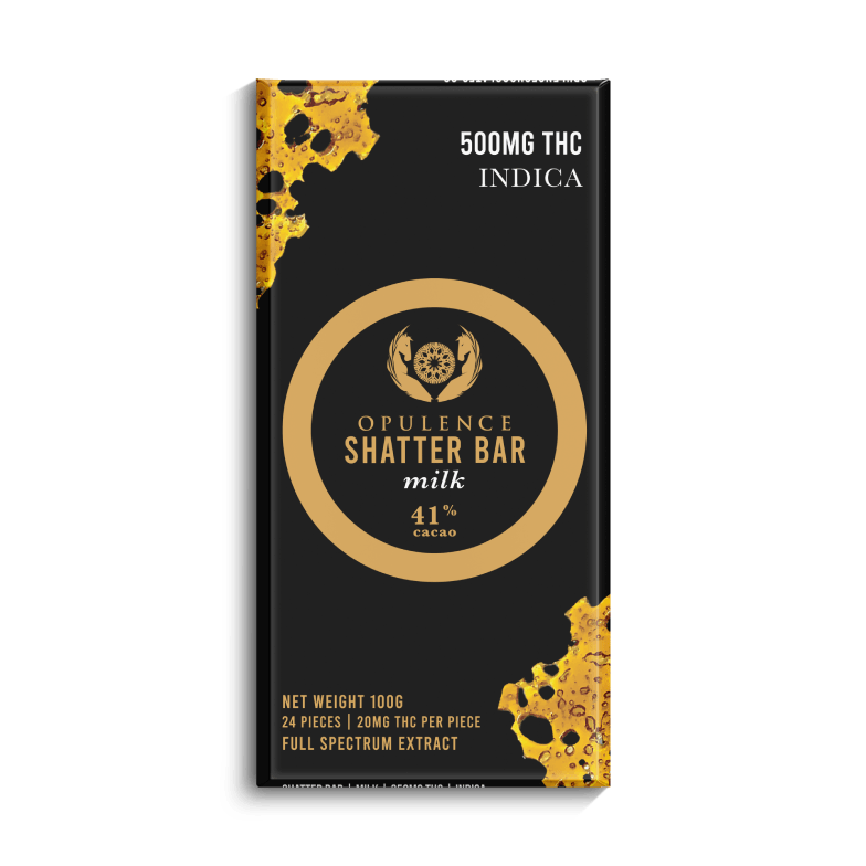 Opulence – Shatter Bar – Milk Chocolate Indica | WeedSmart Canada Opulence – Shatter Bar – Milk Chocolate Indica | WeedSmart Canada