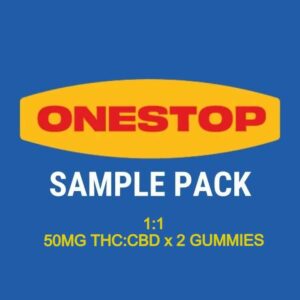 Onestop – Sample Pack – 1:1 – (50mg CBD:THC x 2 Gummies) | WeedSmart Canada